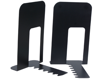 [2035525] Q-CONNECT - APOYALIBROS METALICO NEGRO -JUEGO -140X178X191 (Ref.KF00837)