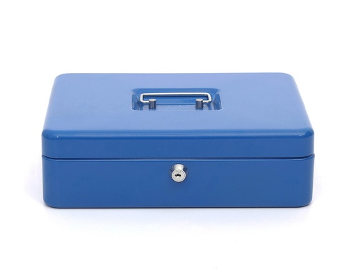[2037663] Q-CONNECT - CAJA CAUDALES 12" 300X240X90 MM AZUL CON PORTAMONEDAS (Ref.KF03327)