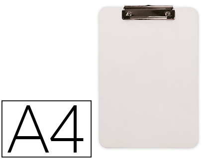 [2155960] Q-CONNECT - Portanotas plastico din A4 blanco 2,5mm (Ref. KF11245)