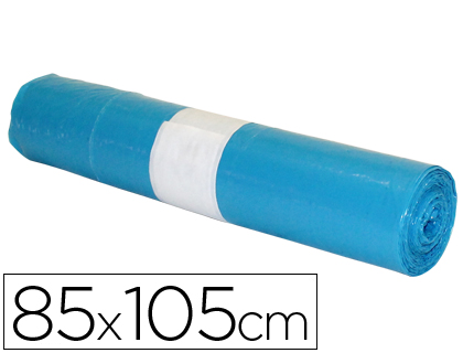 [2059931] BOLSA BASURA INDUSTRIAL AZUL 85X105CM GALGA 110 ROLLO DE 10 UNIDADES (Ref.10020302)