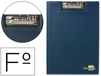 [2024967] LIDERPAPEL - CARPETA MINICLIP SUPERIOR FOLIO PLASTICO AZUL (Ref.MS03)