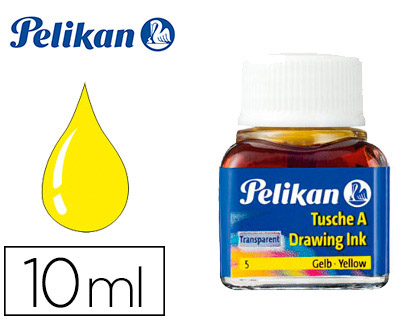 [9090207] PELIKAN - TINTA CHINA AMARILLO N.5 FRASCO 10 ML (Ref.201541)