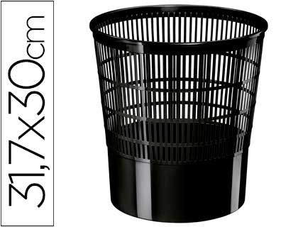 [9057157] CEP - Papelera Basics Poliestireno 16L. Negro (Ref.1002370011)
