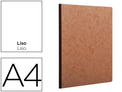 [9063259] CLAIREFONTAINE - Cuaderno Age Bag 96h A4 Liso Havana (Ref.79140C)