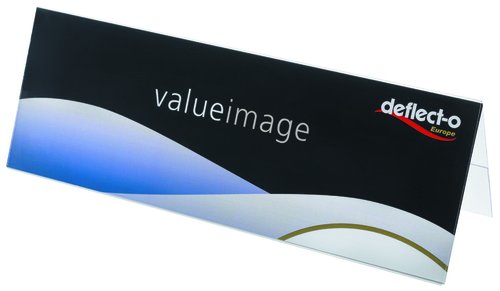[2155285] DEFLECTO - Portanombres Sobremesa 300X105X35 PVC (Ref.778601)