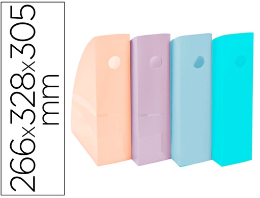 [9162319] EXACOMPTA - Revistero aquarel mag-cube set de 4 unidades colores pastel 266x328x305 mm (Ref. 18296SETD)
