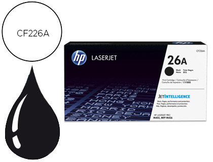 [9079733] HP ( HEWLETT PACKARD ) - Toner Laser ORIGINALES 26A NEGRO () (Ref.CF226A)