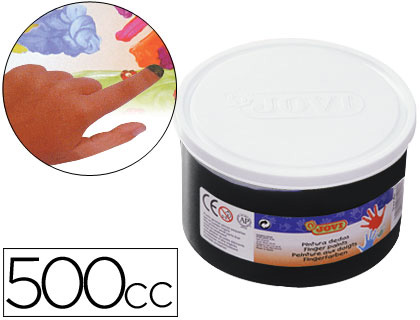 [2022221] JOVI - PINTURA A DEDOS 500 CC -NEGRO (Ref.56130)