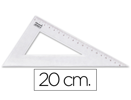 [2020433] LIDERPAPEL - CARTABON 20 CM PLASTICO CRISTAL (Ref.RN02)