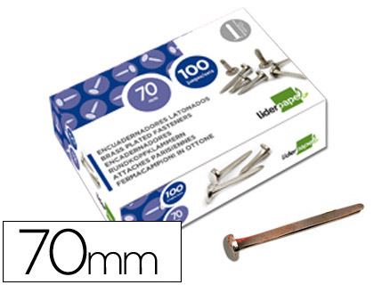 [2002839] LIDERPAPEL - ENCUADERNADORES N.12 70 MM -CAJA DE 100 (Ref.FS18)