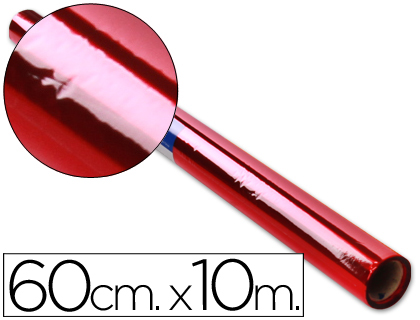 [2020686] LIDERPAPEL - PAPEL CELOFAN ROLLO ROJO -0,60 X 10 MT (Ref.CL22)