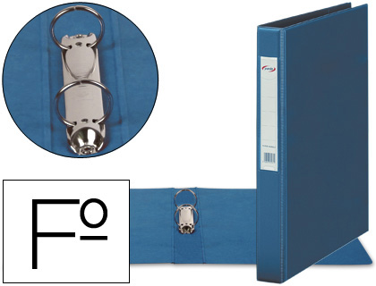 [9037595] PARDO - Carpeta anillas Folio 2-40 MM Azul PVC 2475 A (Ref.247503)