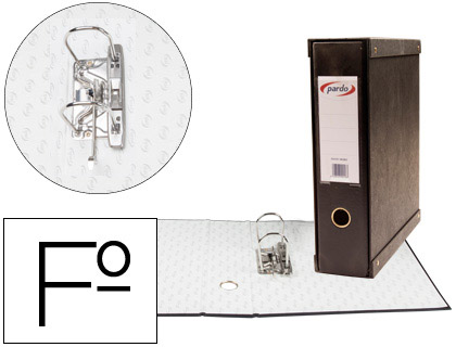 [9075409] PARDO - Módulo Archivador Folio Lomo 70mm Negro (Ref.924101)
