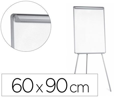[2038179] Q-CONNECT - PIZARRA BLANCA CON TRIPODE 60X90 CM PARA CONVENCIONES SUPERFICIE LAMINADA ESCRITURA DIRECTA (Ref.KF04156)