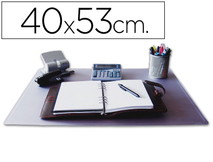 [2032644] Q-CONNECT - VADE SOBREMESA TRANSPARENTE -40X53 CM (Ref.KF26800)