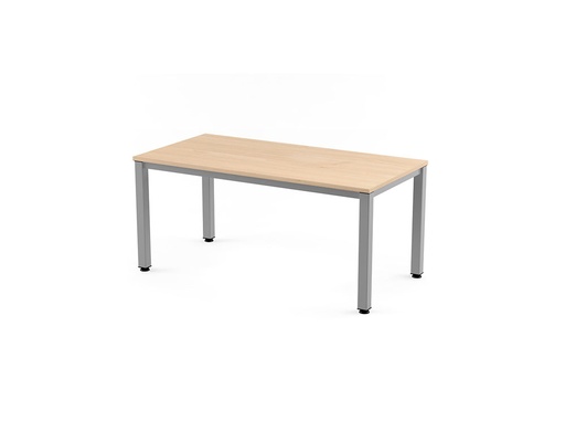 [9073017] ROCADA - Mesa rectangular Serie Executive Estructura tubo de acero 60 x 60 140x80cm Haya (Ref.2001AD01)