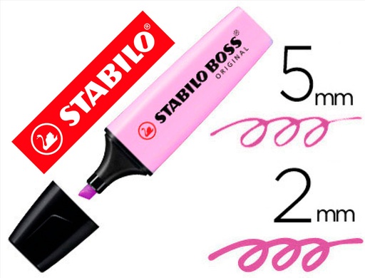 [9064349] STABILO - Marcador fluorescente Boss lila pastel (Ref.70/155)