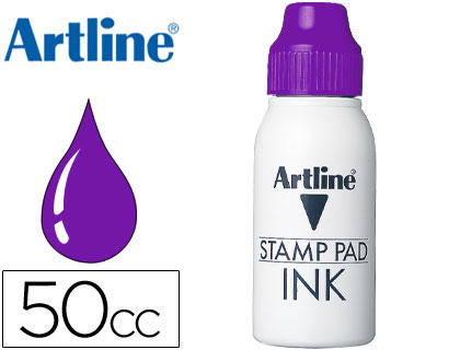 [2011010] ARTLINE - TINTA TAMPÓN VIOLETA -FRASCO DE 50 CC (Ref.50 CC-VI)