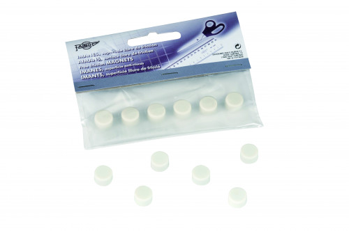 [1753529] FAIBO - Imanes Bolsa 6 Ud 10 mm blanco (Ref.60-10-01)