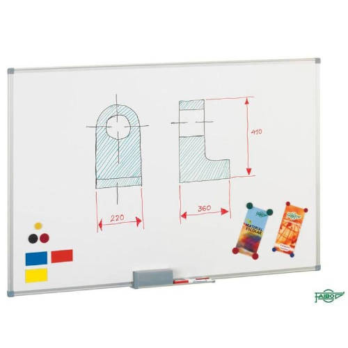 [1288565] FAIBO - Pizarra Blanca Magnetica 45x60 Marco aluminio (Ref.840-1)