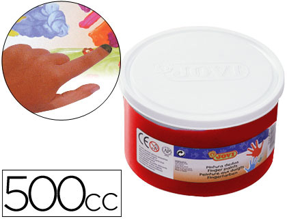 [2022223] JOVI - PINTURA A DEDOS 500 CC -ROJO (Ref.56107)