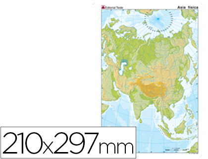 [2024595] MAPA MUDO COLOR DIN A4 ASIA -FISICO 