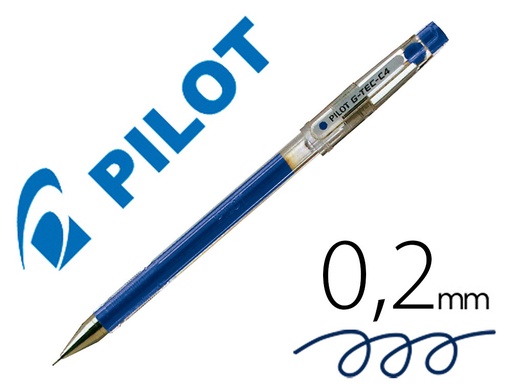 [9020892] PILOT - Roller G-TEC-C4Azul Trazo 0,2 mm Tinta gel (Ref.BL-GC4-L / NG4A)