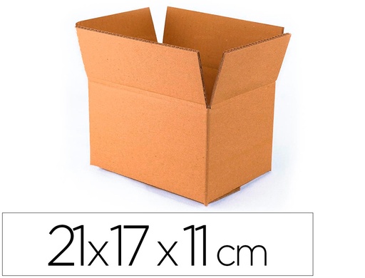[2075237] Q-CONNECT - CAJA PARA EMBALAR FONDO AUTOMATICO MEDIDAS 210X170X110 MM ESPESOR Cartón 3 MM (Ref.KF26138)