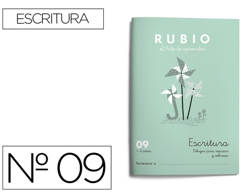 [2022480] RUBIO - CUADERNO CALIGRAFIA Nº 09 (Ref.C-09)