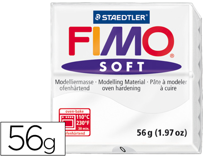 [2054650] STAEDTLER - PASTA FIMO SOFT 56 GR COLOR BLANCO (Ref.8020-0)