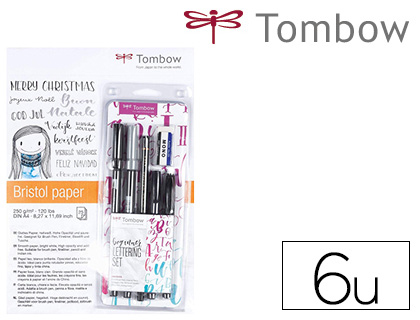 [9155908] TOMBOW - Set caligrafia lettering beginner para principiante 6 piezas (Ref. LS-BEG)