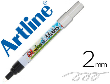 [2064193] ARTLINE - ROTULADOR GLASS MARKER ESPECIAL CRISTAL BORRABLE EN SECO O HUMEDO COLOR BLANCO (Ref.EPG-4-BLAN)