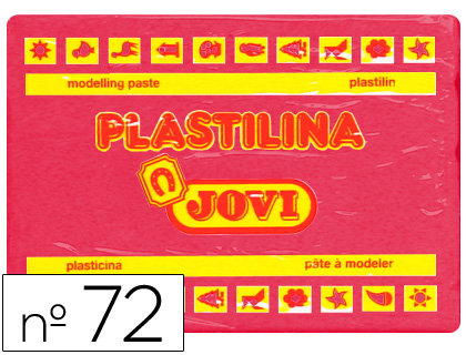 [2022153] JOVI - PLASTILINA 72 RUBI -UNIDAD -TAMAÑO GRANDE (Ref.72-06)