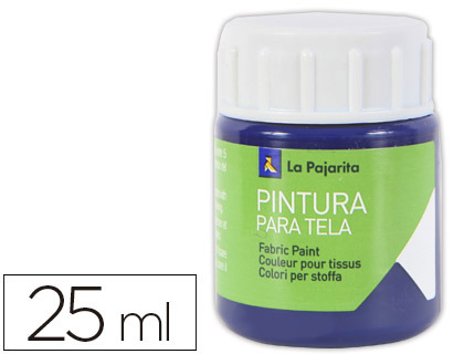 [2016899] LA PAJARITA - PINTURA PARA TELA AZUL VICTORIA 25 ML (Ref.T-4)