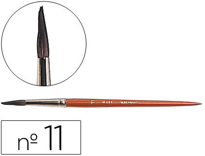 [2005972] LIDERPAPEL - PINCELES ACUARELA Nº 11 -VIROLA CROMADA PELO ENGOMADO (Ref.PI11)