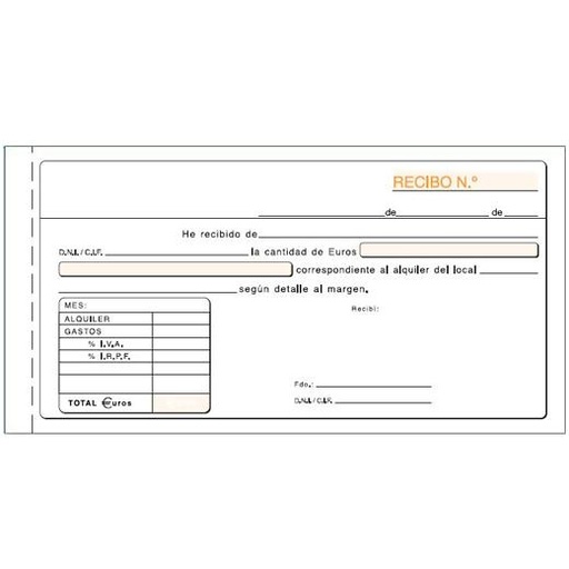 [9942755] LOAN - TALONARIO ALQUILER IVA DUPLICADO (75D) (Ref.T-52)