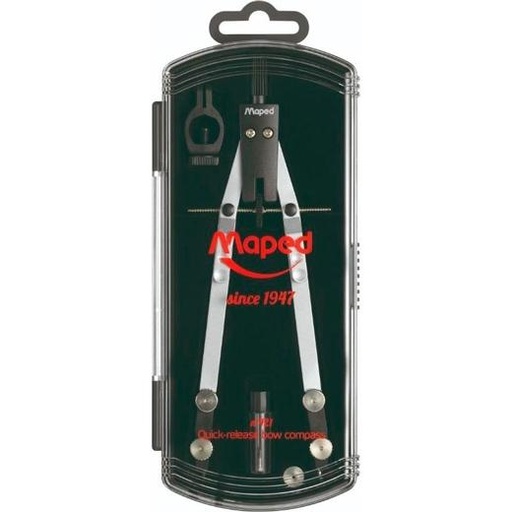 [9941208] MAPED - COMPAS TECNICO BIGOTERA APERTURA RAPIDA CON ADAPTADOR (Ref.178101)