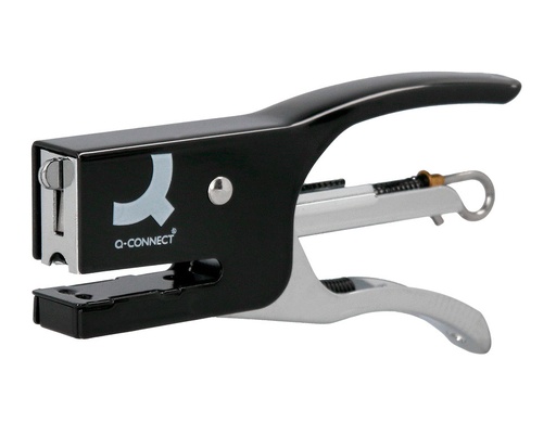 [2153557] Q-CONNECT - Grapadora kf22340 de tenaza metalica color negro capacidad 12 hojas usa grapas numero 10 (Ref. KF22340)