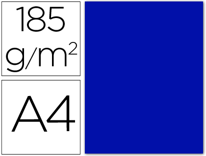 [9054799] CANSON - Cartulina 50 Hojas A4 Azul ultramar 185 gr (Ref.200040169)