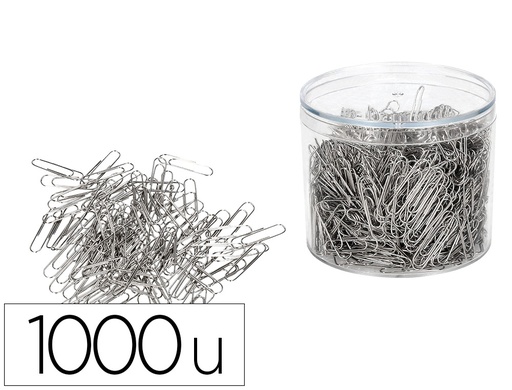 [2019365] CLIPS NIQUELADOS N. 2 33 MM -CUBILETE DE 1000 CLIPS (Ref.608-NR)