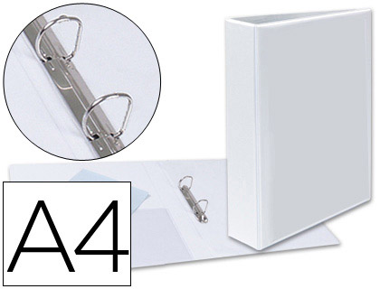 [9075477] ESSELTE - Carpeta anillas Gama plus A4 2-40 MM Blanco BL (Ref.1450)