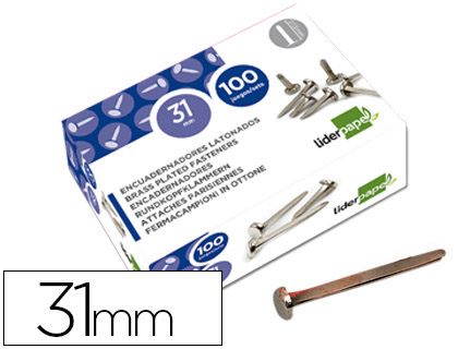 [2002838] LIDERPAPEL - ENCUADERNADORES N.7 31 MM -CAJA DE 100 (Ref.FS15)