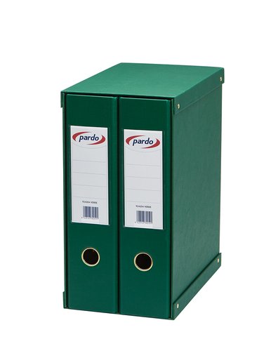 [1817507] PARDO - Módulo Archivadores(2) Lomo 70mm Verde Compactos (Ref.924204)