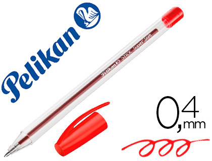 [9152145] PELIKAN - Boligrafo stick super soft rojo (Ref. 601474)