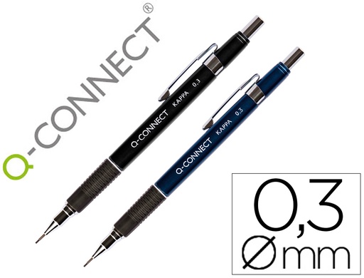 [2034223] Q-CONNECT - PORTAMINAS KAPPA -SUJECION DE CAUCHO 0.3 MM (Ref.KF00391)