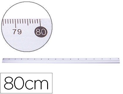 [2077829] Q-CONNECT - REGLA METALICA ALUMINIO 80 CM (Ref.KF16822)