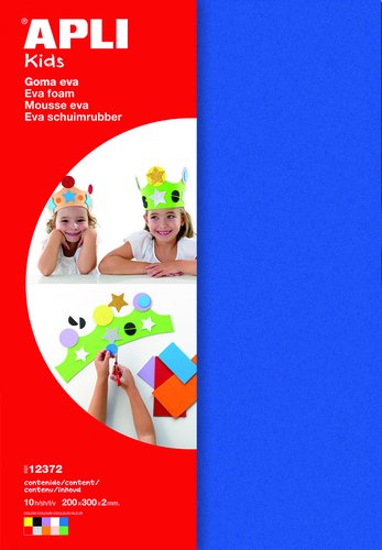 [9941884] APLI - GOMA EVA HOJA 22x30 cm (A4) BOLSA 10 colores (Ref.12372)