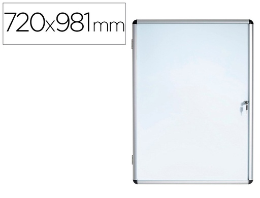 [2062866] BI-OFFICE - VITRINA DE ANUNCIOS FONDO magnético EXTRAPLANA DE INTERIOR 720X981 MM (Ref.VT630109150)