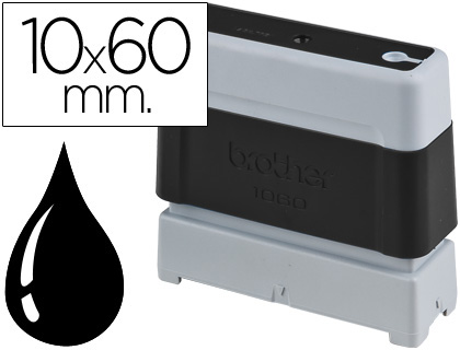 [2028562] BROTHER - SELLO AUTOMATICO 10 MM X 60 MM NEGRO (Ref.PR-1060B6P)