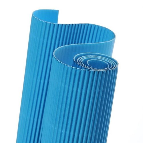 [1286429] CANSON - Rollo Cartón ondulado 50x70cm Azul turquesa (Ref.200992613)